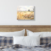 Wildbloemveld Landschap Olieverfschilderij Canvas Afdruk (Insitu (Slaapkamer))