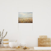 Wildbloemveld Landschap Olieverfschilderij Poster (Keuken)