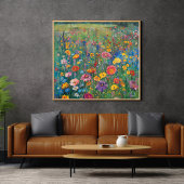 Wildbloemveld waterverf schilderij perfect poster