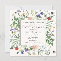 Wildbloemvelden en honingbijen Verjaardag