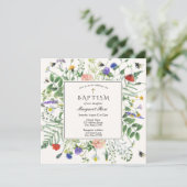 Wildbloemvelden en honingbijendoop kaart (Staand voorkant)