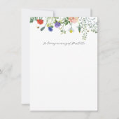 Wildbloemvelden in Loving Memory Kaart (Voorkant)