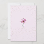 Wildbloemvlinders Paarse tuin Vrijgezellenfeest Kaart (Achterkant)