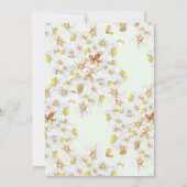 wildbloemweide floral Vrijgezellenfeest uitnodigen Kaart (Achterkant)