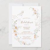 wildbloemweide floral Vrijgezellenfeest uitnodigen Kaart (Voorkant)