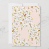 wildbloemweide floral Vrijgezellenfeest uitnodigen Kaart (Achterkant)