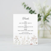 Wildbloemzomer minimalistische drinken bruiloft me (Staand voorkant)