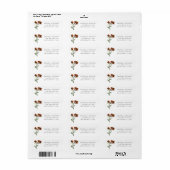 Wildbloom | Terracotta Orange Bohemian Address Etiket (Full Sheet)