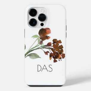 Wildbloom Terracotta Oranje Boheemien Aangepast iPhone 14 Pro Max Hoesje