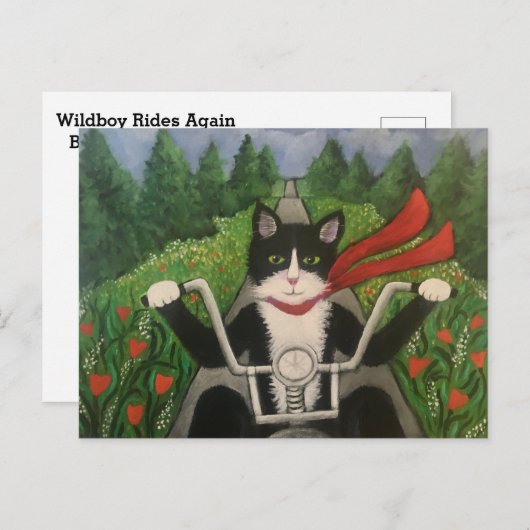 Wildboy Rides weer Briefkaart (Voorkant / Achterkant)