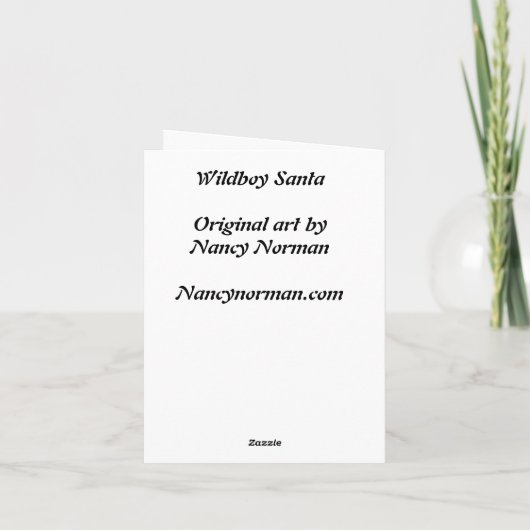 Wildboy Santa Kaart (Achterkant)