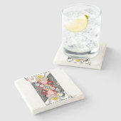 WILDCARDXFAUST Baphomet Marble Onderzetter (Zijkant)