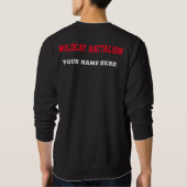 Wildcat-batalion Crewnek; naam personalisatie S Trui (Achterkant)