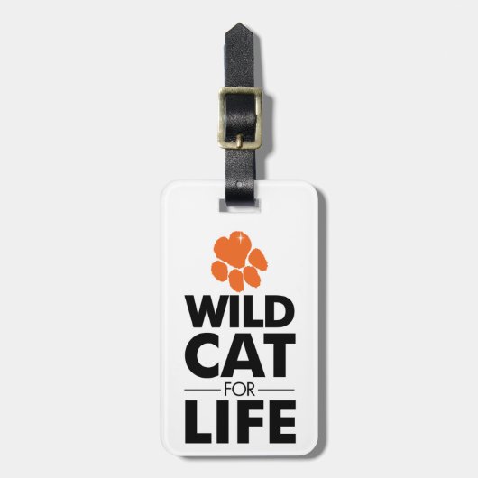Wildcat for Life Bagagelabel (Voorkant verticaal)