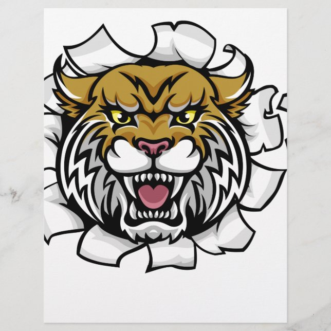 Wildcat Holding Cricket Ball Breaking Background (Voorkant)