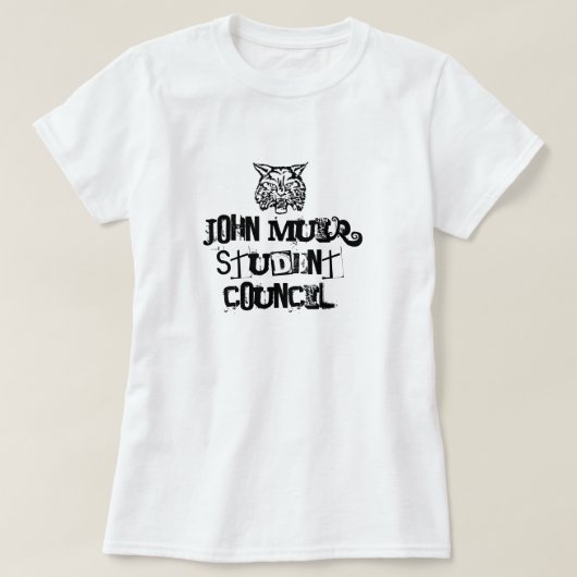 Wildcat, John Muir Student Council T-shirt (Design voorkant)