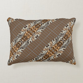 Wildcat Matrix - Bengal Cat Leopard Coffee Pillow Accent Kussen