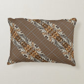 Wildcat Matrix - Bengal Cat Leopard Coffee Pillow Accent Kussen (Achterkant)
