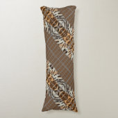 Wildcat Matrix - Bengal Cat Leopard Coffee Pillow Lichaamskussen (Voorkant Verticaal)