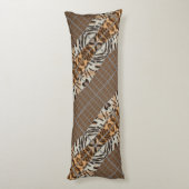 Wildcat Matrix - Bengal Cat Leopard Coffee Pillow Lichaamskussen (Achterkant (Verticaal))