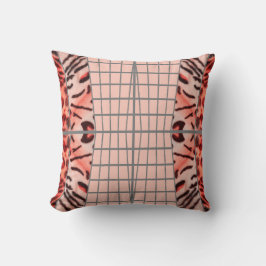 Wildcat Matrix - Bengal Cat Leopard Pink Pillow Kussen