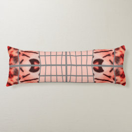 Wildcat Matrix - Bengal Cat Leopard Pink Pillow Lichaamskussen