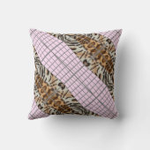 Wildcat Matrix - Bengal Cat Leopard Pink Rose Kussen (Achterkant)