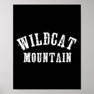 Wildcat Mountain Grungy Rustic Ambachtelijke Dappe Poster