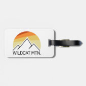 Wildcat Mountain New Hampshire Retro Bagagelabel (Achterkant horizontaal)