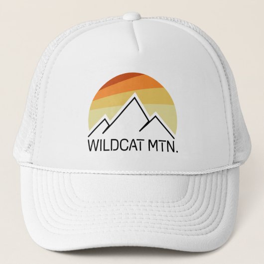 Wildcat Mountain New Hampshire Retro Trucker Pet (Voorkant)