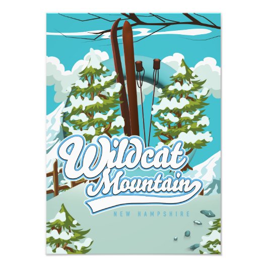 Wildcat Mountain New Hampshire Ski poster (Voorkant)