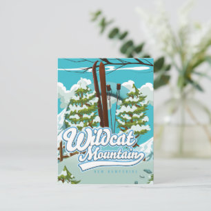 Wildcat Mountain New Hampshire Ski poster Briefkaa Briefkaart