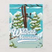 Wildcat Mountain New Hampshire Ski poster Briefkaa Briefkaart (Voorkant)
