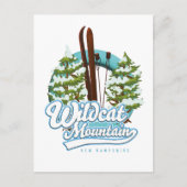 Wildcat Mountain New Hampshire Ski poster Briefkaart (Voorkant)