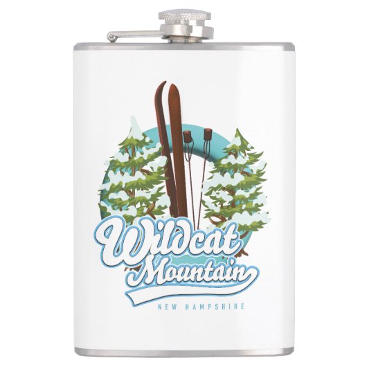 Wildcat Mountain New Hampshire Ski poster Coffee M Heupfles (Voorkant)