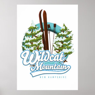Wildcat Mountain New Hampshire ski-poster Poster
