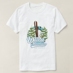 Wildcat Mountain New Hampshire ski-poster T-shirt