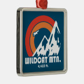 Wildcat Mountain New Hampshire Sun Eagle Metalen Ornament (Rechts)