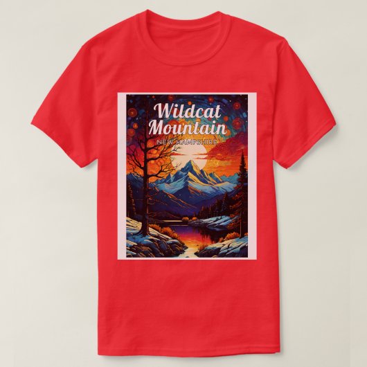 Wildcat Mountain New Hampshire usa ski 1 T-shirt (Design voorkant)