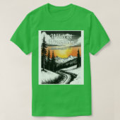 Wildcat Mountain New Hampshire usa ski 2 T-shirt (Design voorkant)