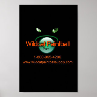 Wildcat Paintball Poster