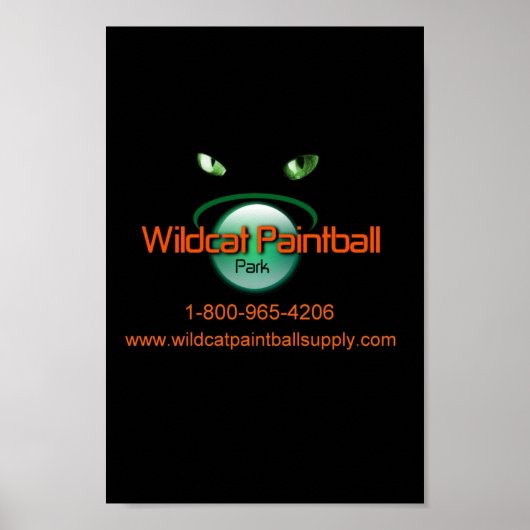 Wildcat Paintball Poster (Voorkant)