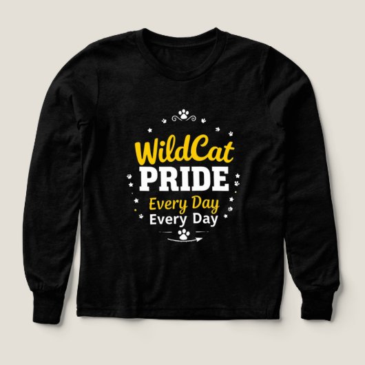 WildCat Pride Elke Dag T-shirt Schoolgeest (Voorkant)