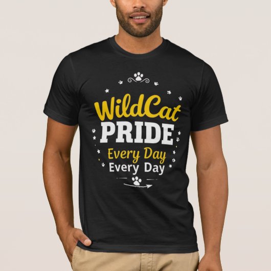 WildCat Pride Every Day T-Shirt School Spirit (Voorkant)