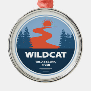 Wildcat Wild en de Schilderachtig rivier New Hamps Metalen Ornament
