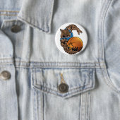 Wildcats Basketball Blue, White Stripe Ronde Button 5,7 Cm (In situ)