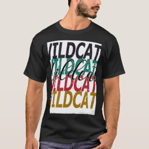 Wildcats Leerleraar Sportsport Fan Team Spirit Ble T-shirt