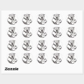 Wildcats Mascot Ronde Sticker (Vel)