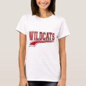 Wildcats mascotte (rood) Shirt (Voorkant)