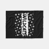 Wildcats mascotte school geest terug naar school v fleece deken (Voorkant (Horizontaal))